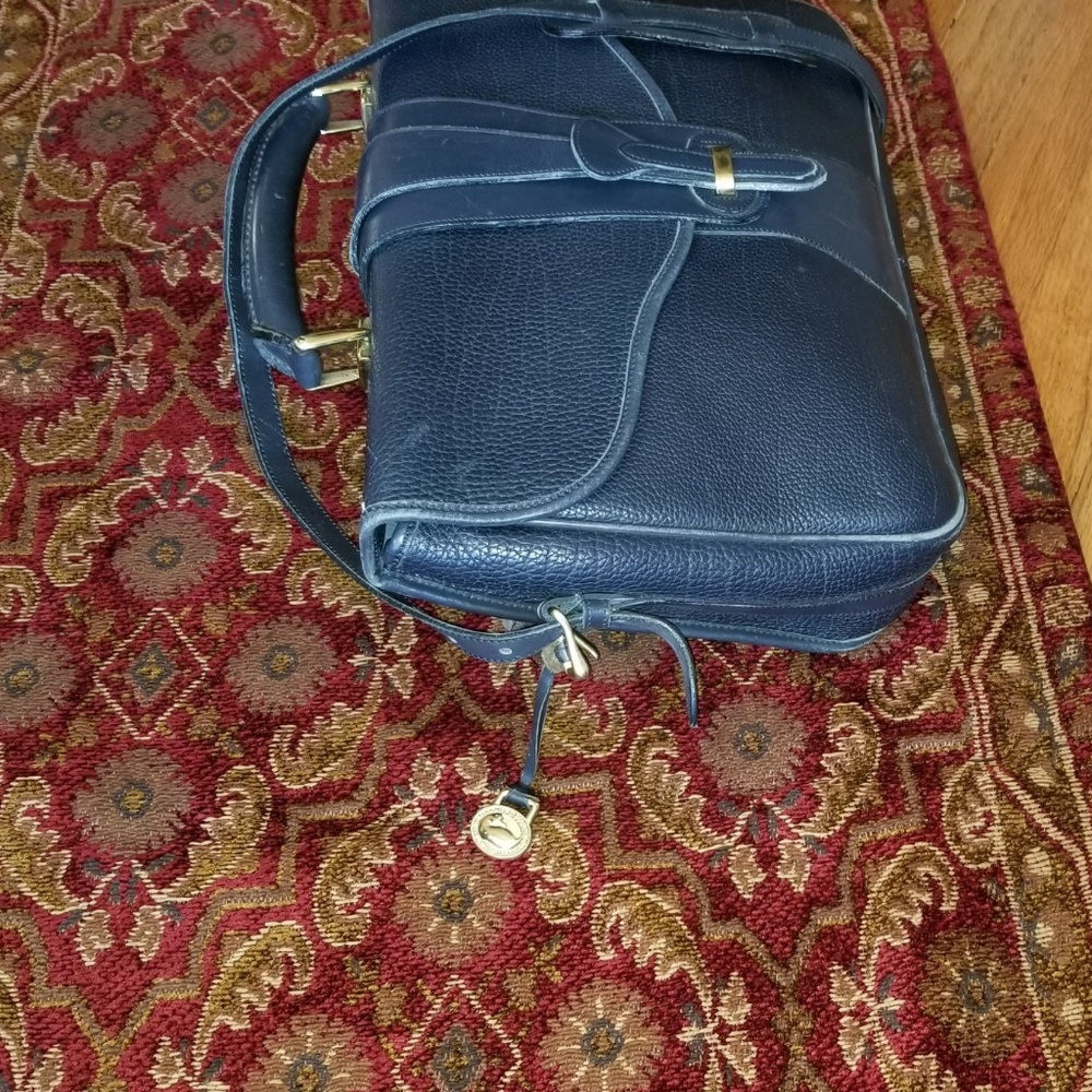 Vtg. Unisex Dooney Bourke British Surrey Briefcase - Picture 3 of 13